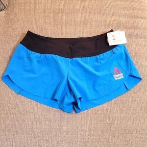 2018 Reebok Crossfit Blue Speedwick Shorts Size Medium